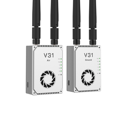 Transcepteur vidéo numérique V31 Technologies OFDM et MIMO avancées pour la liaison radio UAV avec une portée de 20 à 30 km (air au sol)