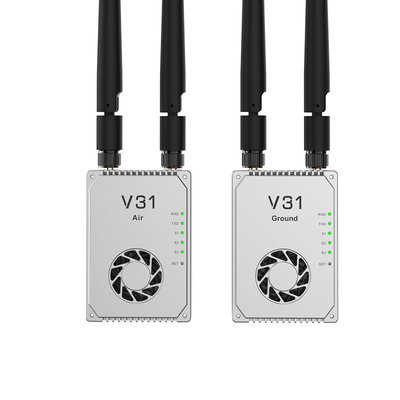 Transcepteur vidéo numérique V31 Technologies OFDM et MIMO avancées pour la liaison radio UAV avec une portée de 20 à 30 km (air au sol)